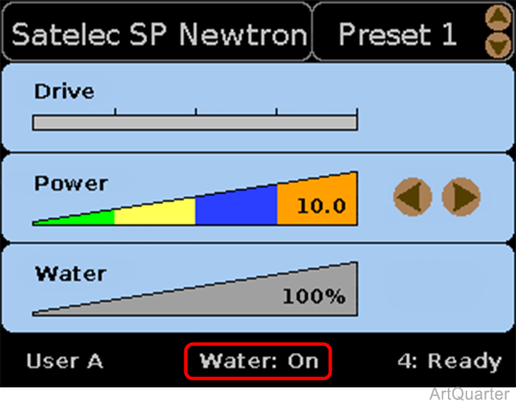 Satelec Screen Normal Mode